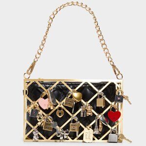 NWT Love Locks Lattice Charm Bag Purse